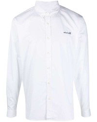 Camicia a maniche lunghe ricamata bianca di Maison Labiche
