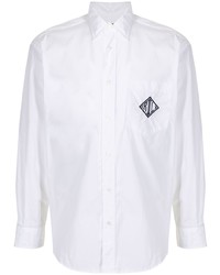Camicia a maniche lunghe ricamata bianca di Ralph Lauren Purple Label