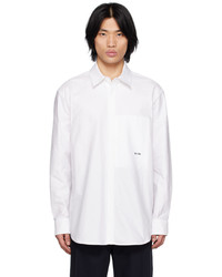 Camicia a maniche lunghe ricamata bianca di Wooyoungmi
