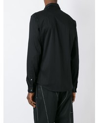 Camicia a maniche lunghe ricamata nera di McQ Alexander McQueen