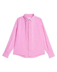 Camicia a maniche lunghe rosa di Ami Paris