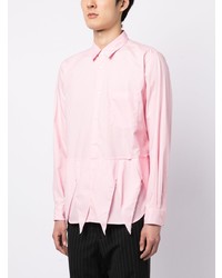 Camicia a maniche lunghe rosa di Comme Des Garcons Homme Plus