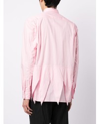 Camicia a maniche lunghe rosa di Comme Des Garcons Homme Plus