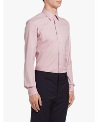Camicia a maniche lunghe rosa di Prada