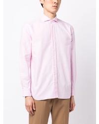 Camicia a maniche lunghe rosa di Doppiaa