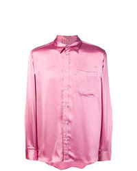 Camicia a maniche lunghe rosa di MSGM