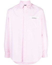 Camicia a maniche lunghe rosa di Palm Angels