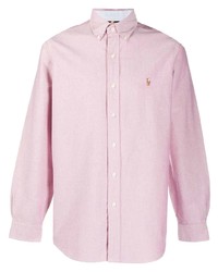Camicia a maniche lunghe rosa di Polo Ralph Lauren