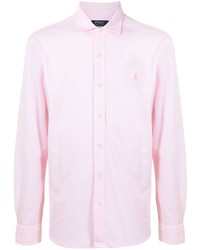Camicia a maniche lunghe rosa di Polo Ralph Lauren