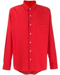 Camicia a maniche lunghe rossa di Ami Paris