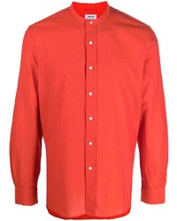 Camicia a maniche lunghe rossa di Aspesi