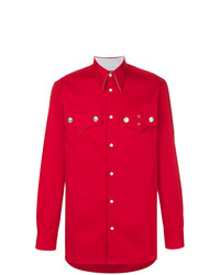 Camicia a maniche lunghe rossa di Calvin Klein 205W39nyc