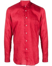 Camicia a maniche lunghe rossa di PENINSULA SWIMWEA