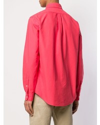 Camicia a maniche lunghe rossa di Ralph Lauren