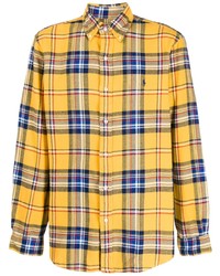 Camicia a maniche lunghe scozzese gialla di Polo Ralph Lauren