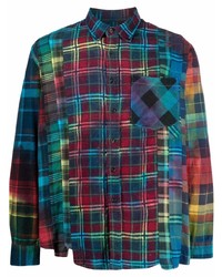 Camicia a maniche lunghe scozzese multicolore di Needles