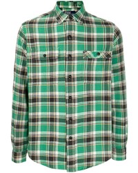 Camicia a maniche lunghe scozzese verde di Polo Ralph Lauren