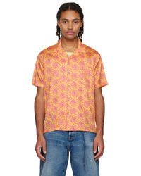 Camicia a maniche lunghe stampata arancione di DOUBLE RAINBOUU