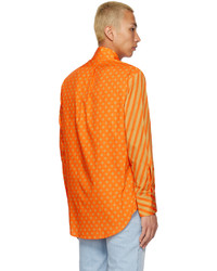 Camicia a maniche lunghe stampata arancione di ERL