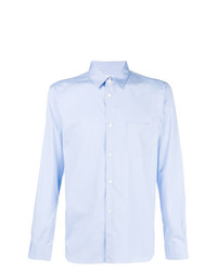 Camicia a maniche lunghe stampata azzurra di Comme Des Garçons Shirt Boys