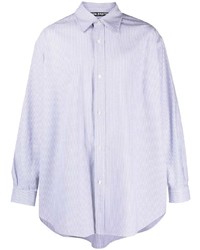 Camicia a maniche lunghe stampata azzurra di Palm Angels