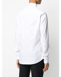 Camicia a maniche lunghe stampata bianca e nera di Philipp Plein