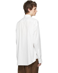 Camicia a maniche lunghe stampata bianca e nera di Johnlawrencesullivan