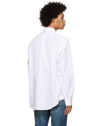 Camicia a maniche lunghe stampata bianca e nera di Just Cavalli