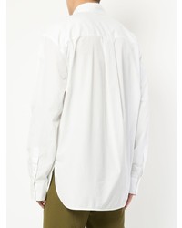 Camicia a maniche lunghe stampata bianca di Marni