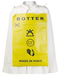 Camicia a maniche lunghe stampata bianca di Botter