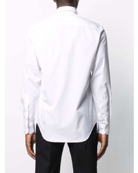 Camicia a maniche lunghe stampata bianca di Versace