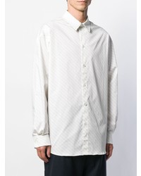 Camicia a maniche lunghe stampata bianca di Y/Project