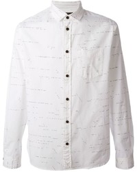 Camicia a maniche lunghe stampata bianca di Marc by Marc Jacobs