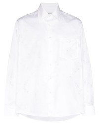 Camicia a maniche lunghe stampata bianca di Marine Serre