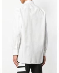 Camicia a maniche lunghe stampata bianca di Neil Barrett