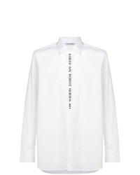 Camicia a maniche lunghe stampata bianca di Neil Barrett