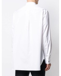 Camicia a maniche lunghe stampata bianca di DSQUARED2