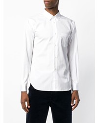 Camicia a maniche lunghe stampata bianca di Comme Des Garçons Shirt Boys