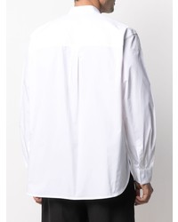 Camicia a maniche lunghe stampata bianca di MSGM