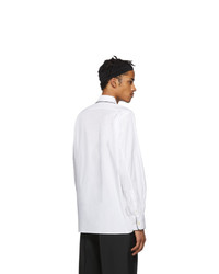 Camicia a maniche lunghe stampata bianca di Random Identities
