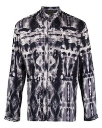 Camicia a maniche lunghe stampata grigio scuro di Atu Body Couture