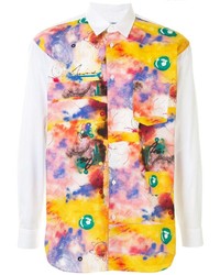 Camicia a maniche lunghe stampata multicolore di Comme Des Garcons SHIRT