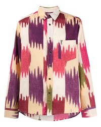 Camicia a maniche lunghe stampata multicolore di Isabel Marant