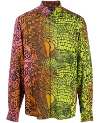Camicia a maniche lunghe stampata multicolore di Just Cavalli