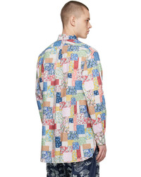 Camicia a maniche lunghe stampata multicolore di Engineered Garments