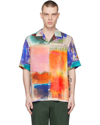 Camicia a maniche lunghe stampata multicolore di Paul Smith