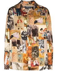 Camicia a maniche lunghe stampata multicolore di Y/Project