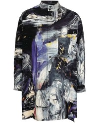 Camicia a maniche lunghe stampata multicolore di Yohji Yamamoto
