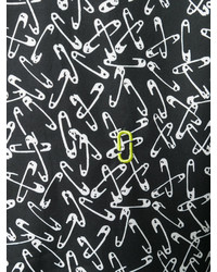 Camicia a maniche lunghe stampata nera e bianca di Marc Jacobs