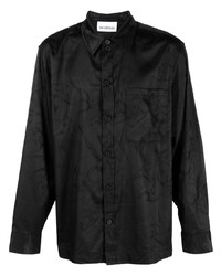 Camicia a maniche lunghe stampata nera di Han Kjobenhavn